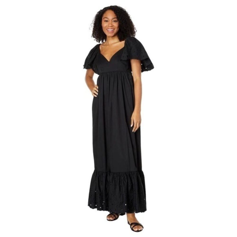 nwt en saison | barnette eyelet maxi dress | extra small